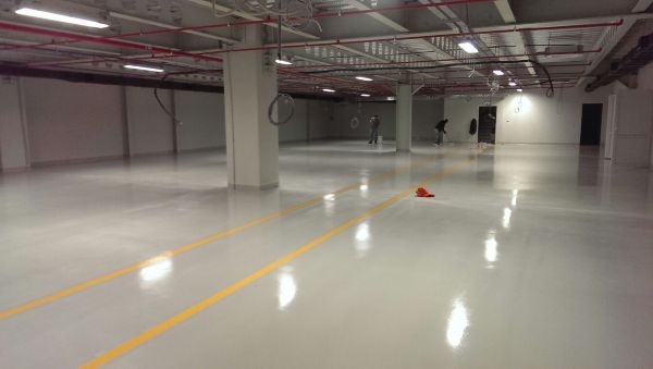 Lojistik Depo Epoksi Zemin Kaplama ve Trafik İşaretlemeleri