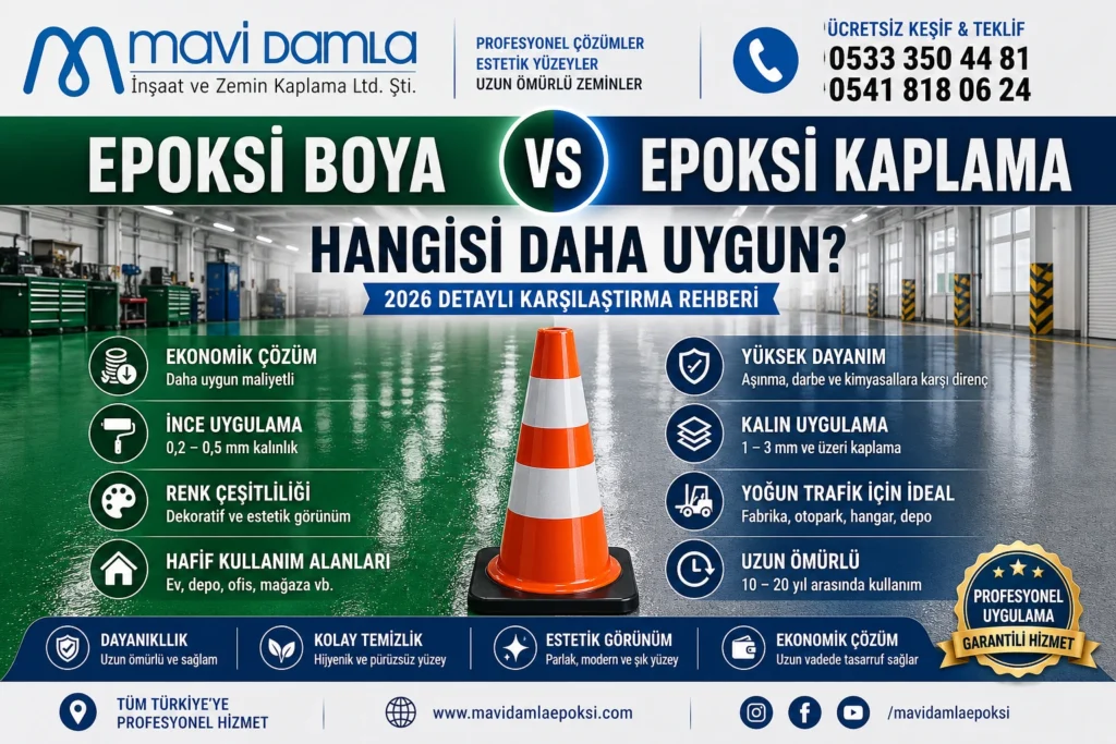 Epoksi boya mı - epoksi kaplama mı daha iyi