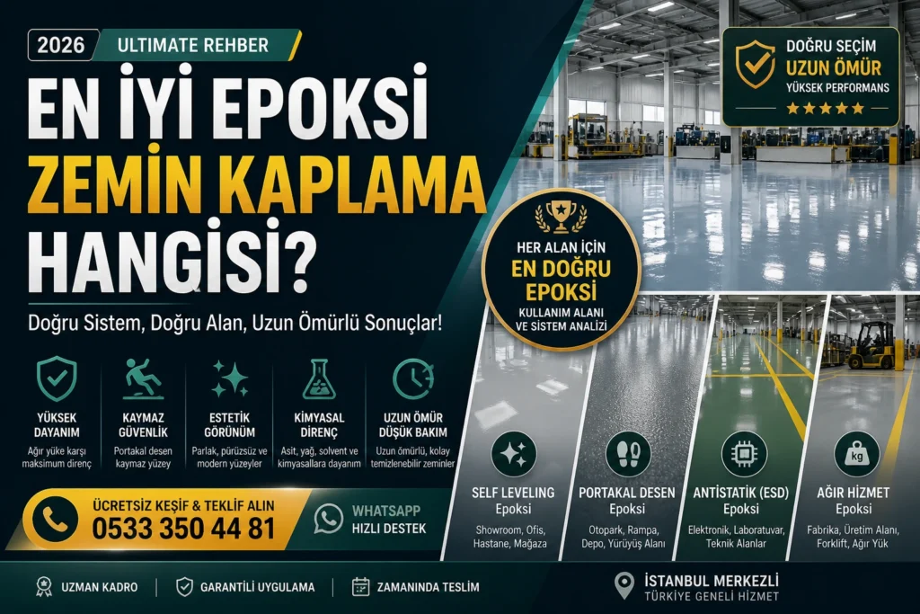 En İyi Epoksi Zemin Kaplama Hangisi (2026 ULTIMATE Rehber)