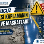 Ucuz epoksi kaplama yaptırmanın gizli maliyetleri ve risklerini gösteren endüstriyel epoksi zemin kaplama görseli.